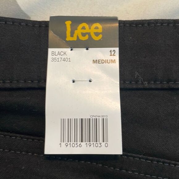 Lee Sculpting Slim Fit Skinny Leg Jean Black Wash Denim Stretch 5-Pocket 12 - Picture 12 of 12